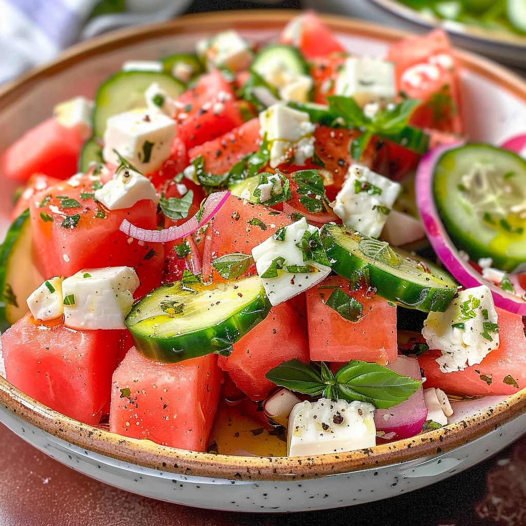Feta Watermelon Salad
