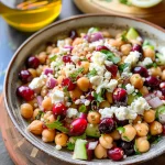 Feta & Cranberry Chickpeas with Lemon Vinaigrette – The Best 10-Minute Zesty Salad