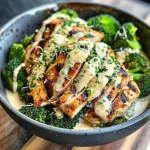 Grilled Chicken & Broccoli Bowls with Creamy Garlic Sauce Recipe