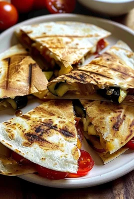 Grilled Mediterranean Veggie Quesadillas