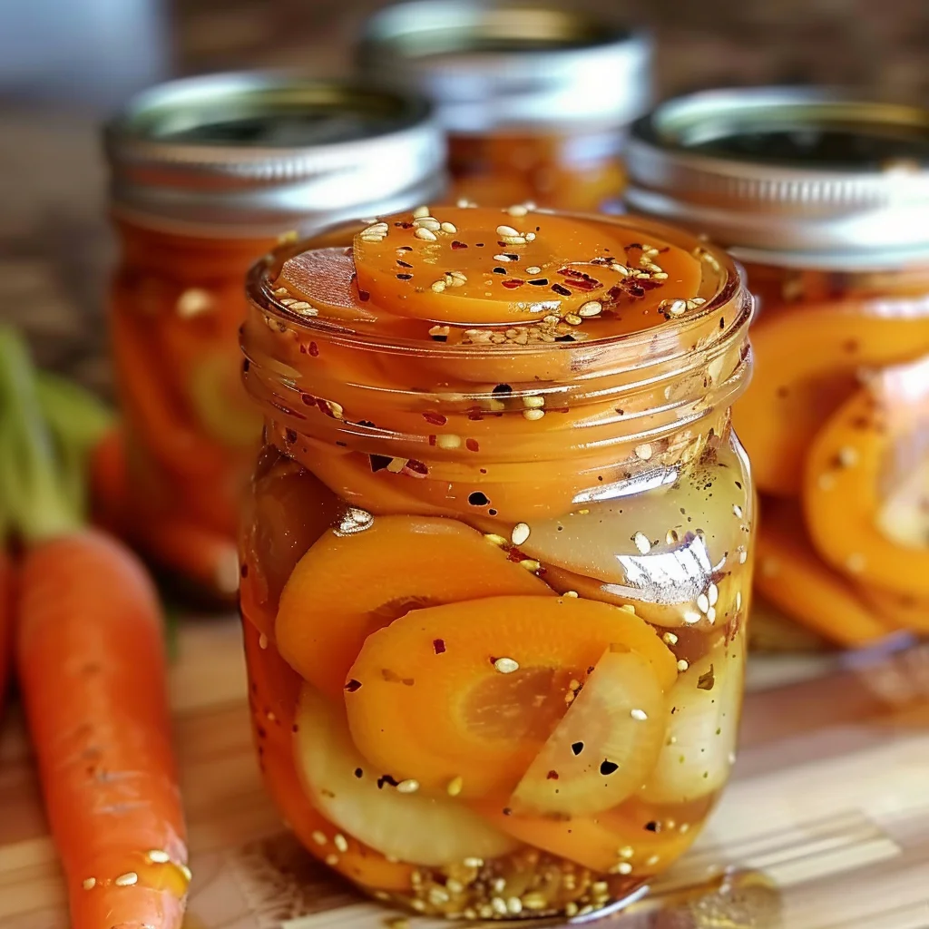 Hot Honey Pickled Carrots: A Sweet and Spicy Delight!