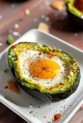 Keto Air Fryer Avocado Baked Egg
