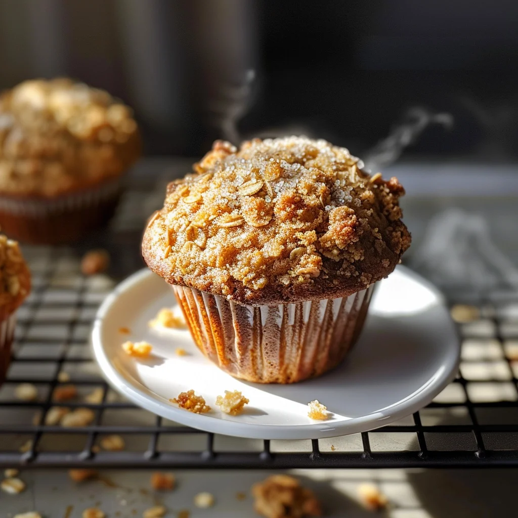 Maple Brown Sugar Oatmeal Muffins