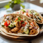 Mediterranean Chicken Pita Tacos