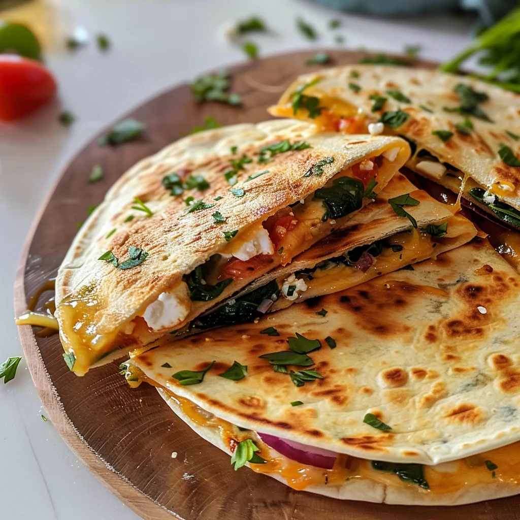 Mediterranean Quesadillas