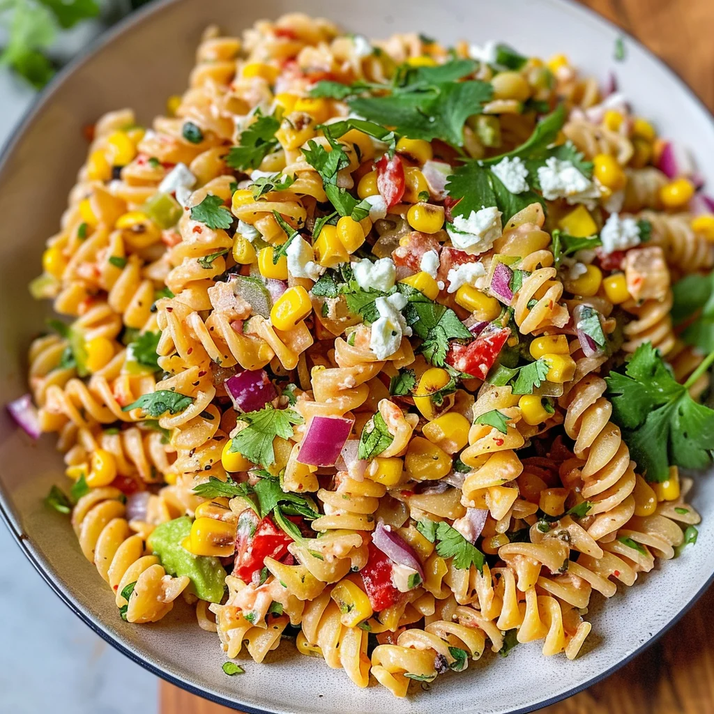 Mexican Street Corn Pasta Salad Recipe
