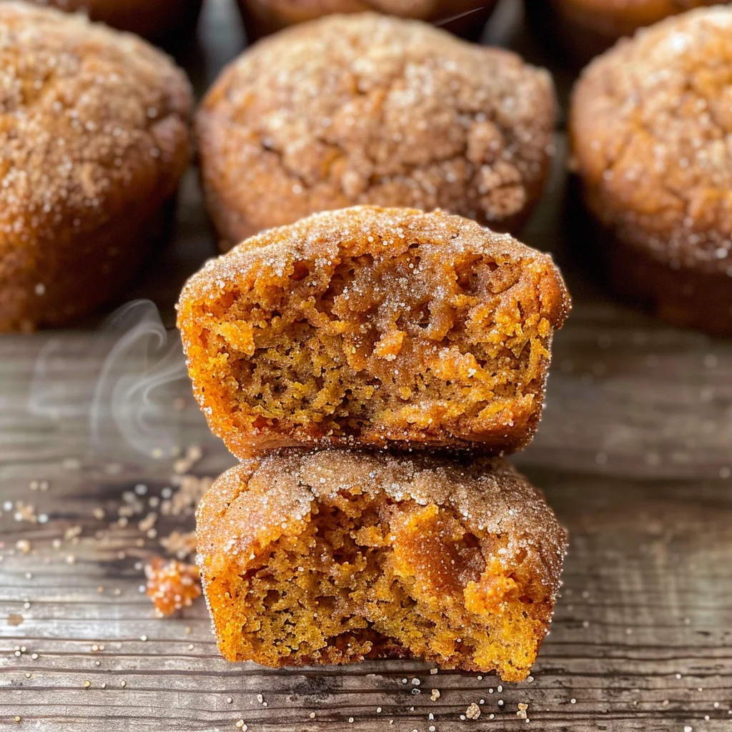 Mini Cinnamon Sugar Pumpkin Muffins
