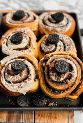 Oreo Cookies and Cream Cinnamon Rolls