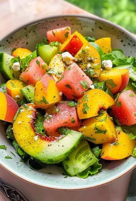 Peach Watermelon Salad Without Feta