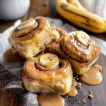 Peanut Butter Banana Cinnamon Rolls