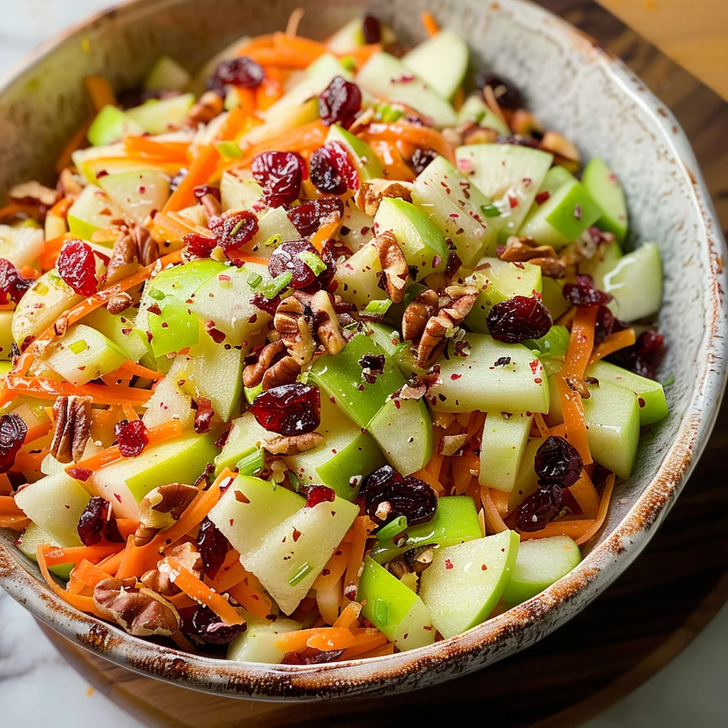 Refreshing Apple Cranberry Carrot Salad
