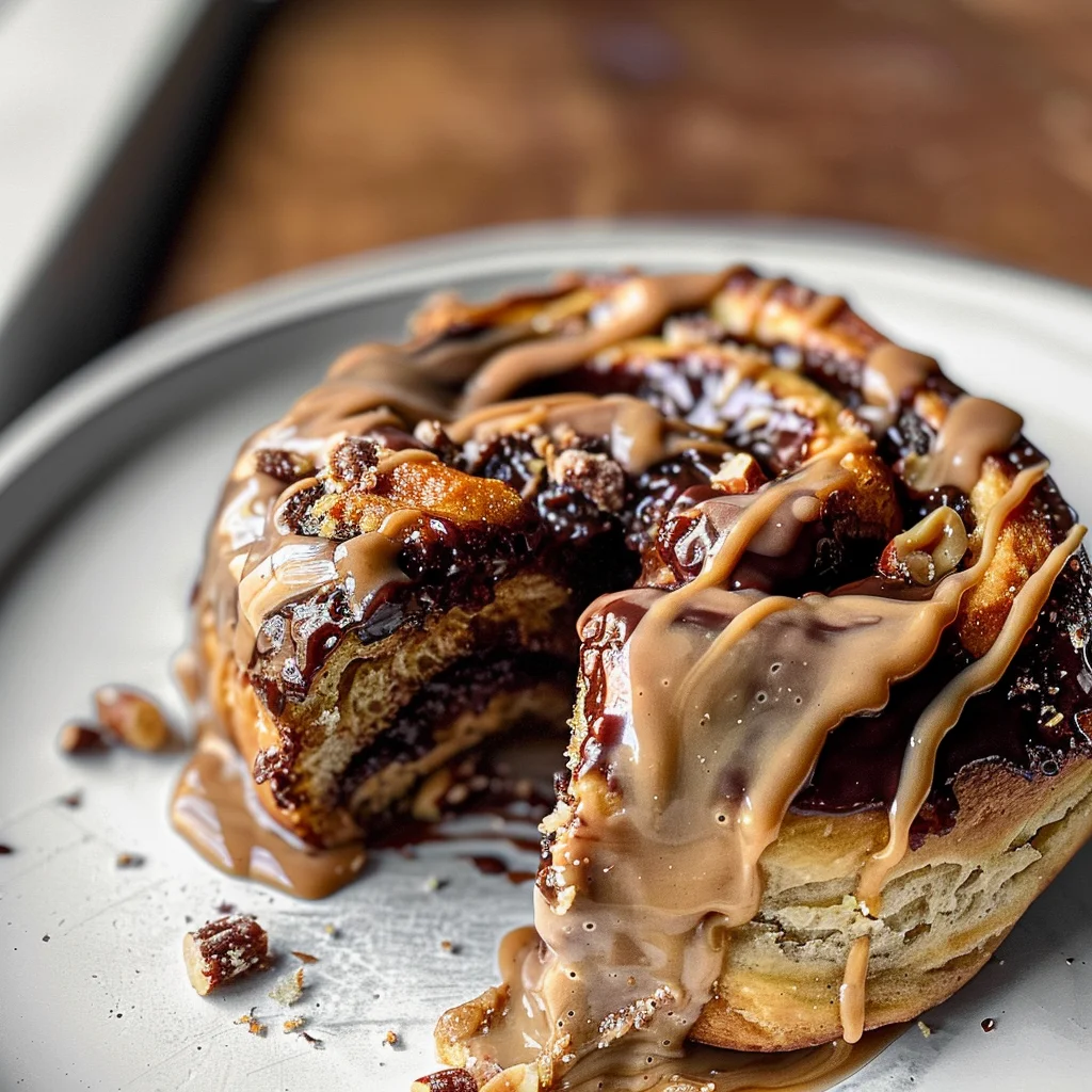 "Snickers" Cinnamon Rolls