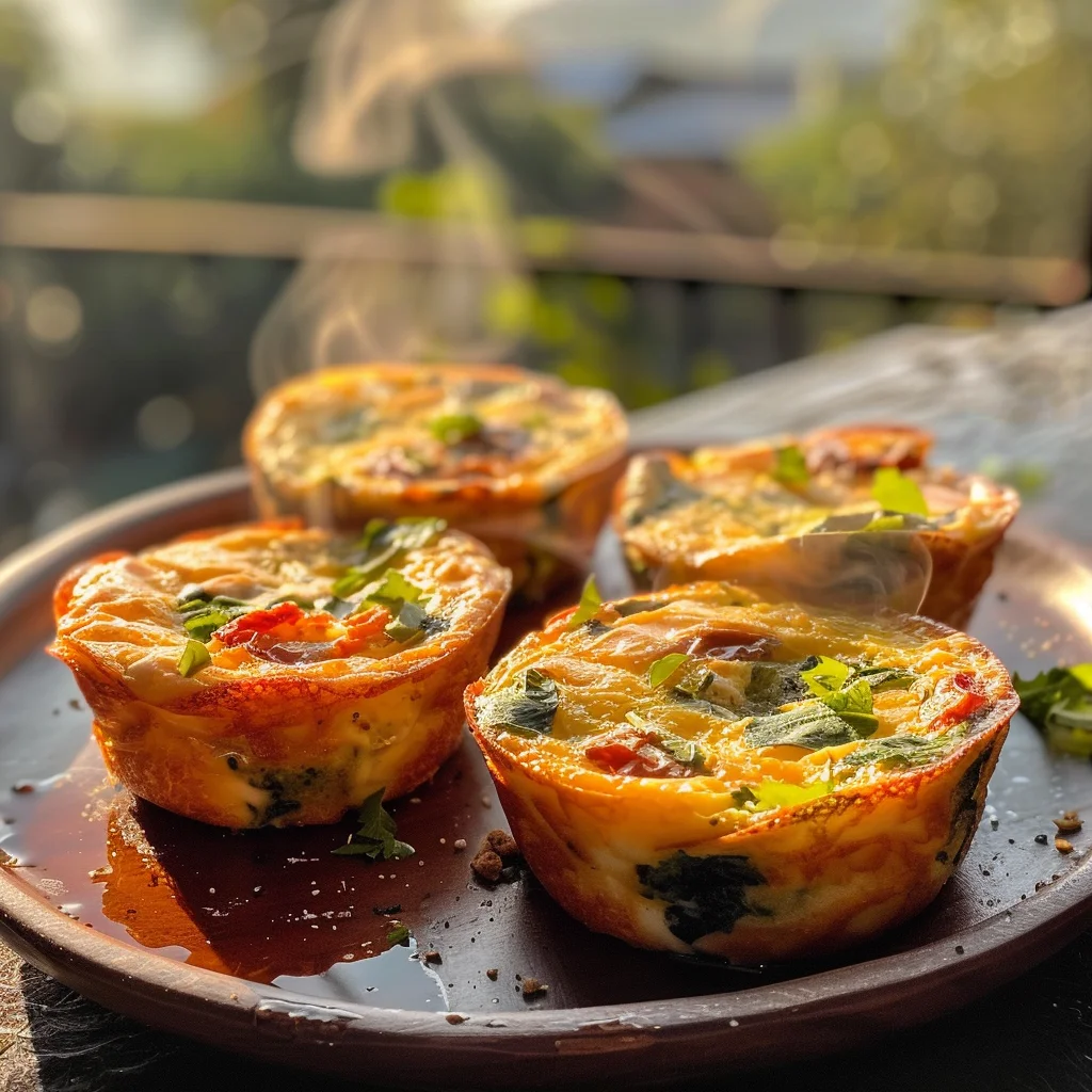 Spinach, Feta, and Sun-Dried Tomato Egg Muffins