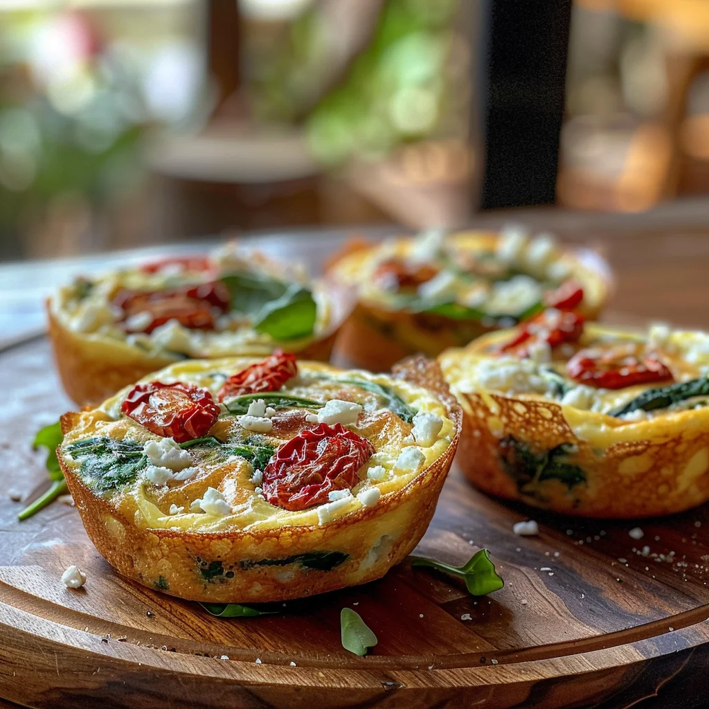 Spinach, Feta, and Sun-Dried Tomato Egg Muffins image 2