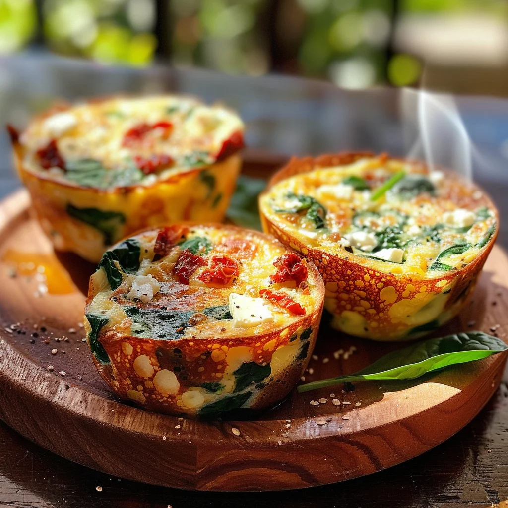 Spinach, Feta, and Sun-Dried Tomato Egg Muffins image 4