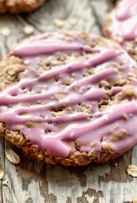 Strawberry Iced Oatmeal Cookies Recipe