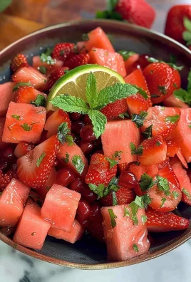 Strawberry Watermelon Salad with Honey-Lime Vinaigrette