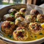 The Softest and Juiciest Greek Meatballs in Lemon Sauce