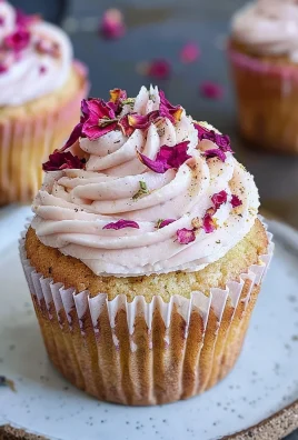 Vegan Cardamom Rose Cupcakes