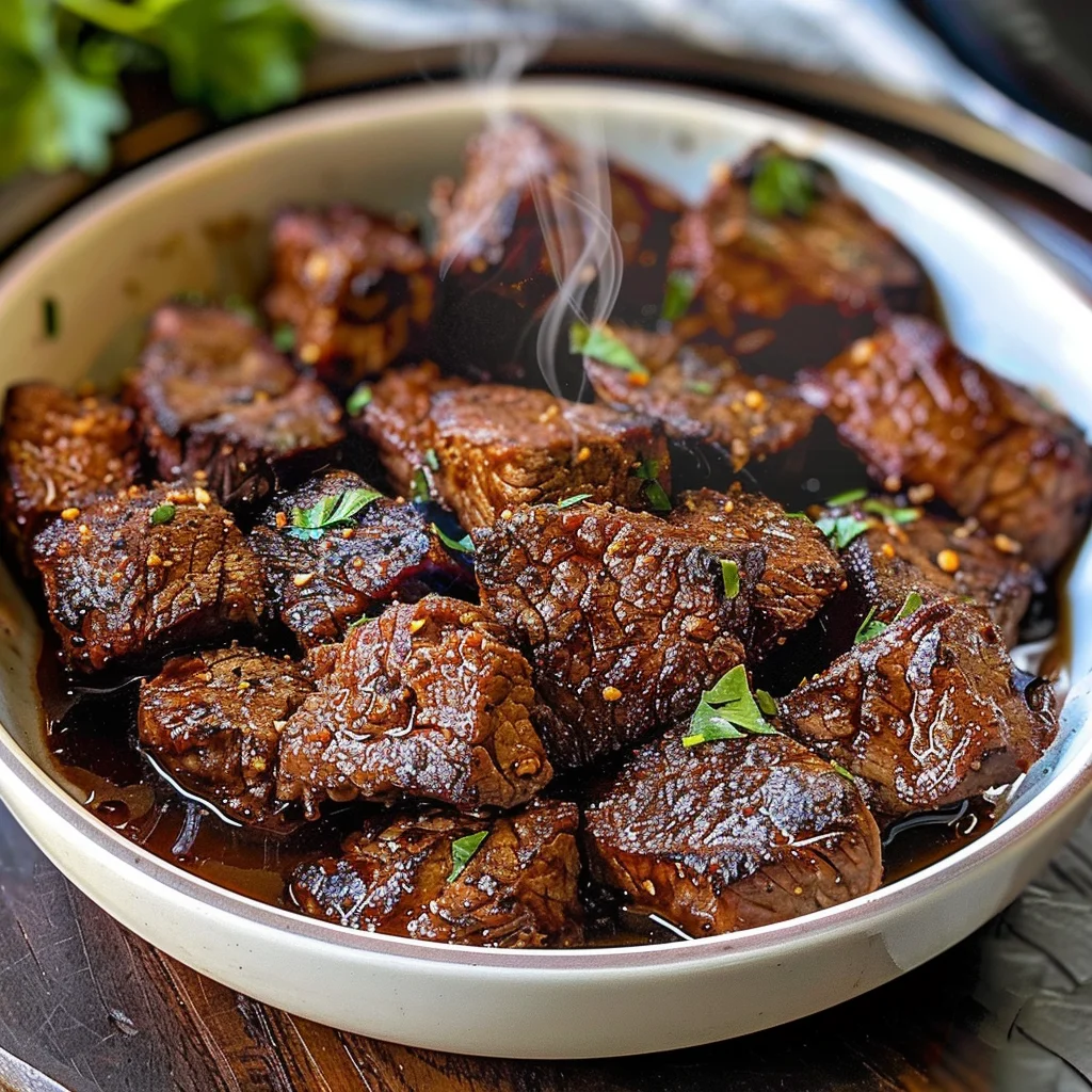 Air Fryer Juicy Steak Bites