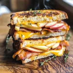 Apple Bacon and Cheddar Grilled Cheese