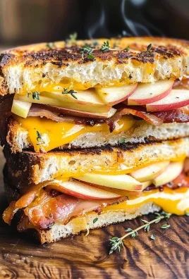 Apple Bacon and Cheddar Grilled Cheese