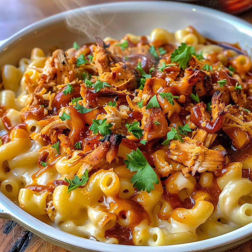 BBQ Chicken Mac and Cheese