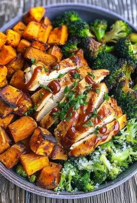 BBQ Chicken & Roasted Sweet Potato Bowls