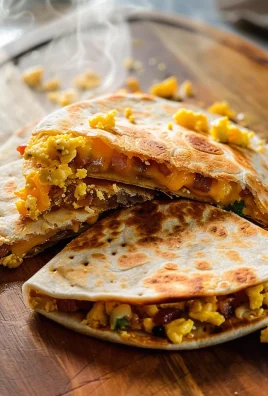 Bacon Egg Cheese Breakfast Quesadillas