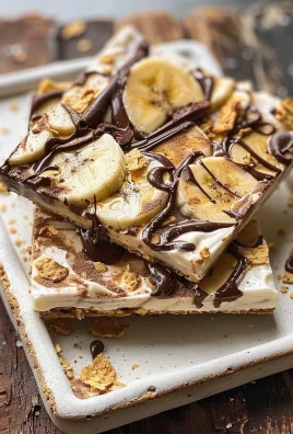 Banana & Nutella Frozen Yogurt Bark