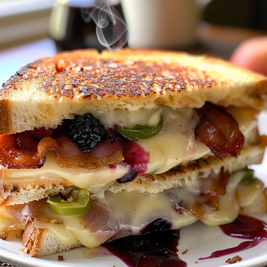 Blackberry Bacon Grilled Cheese