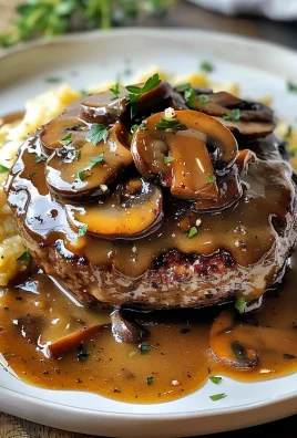 Bobby Flay Salisbury Steak with Mushroom Gravy