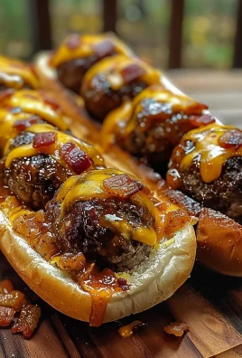 Bourbon BBQ Bacon Cheeseburger Meatball Subs Ready in 30 Minutes