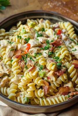 Chicken Bacon Ranch Pasta Salad