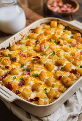Chicken Bacon Ranch Tater Tot Casserole: A 450 Calorie Dish