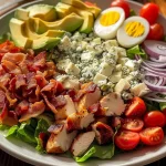 Classic American Cobb Salad with Crispy Bacon