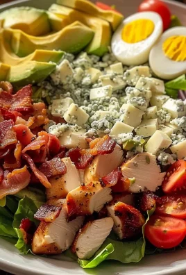 Classic American Cobb Salad with Crispy Bacon