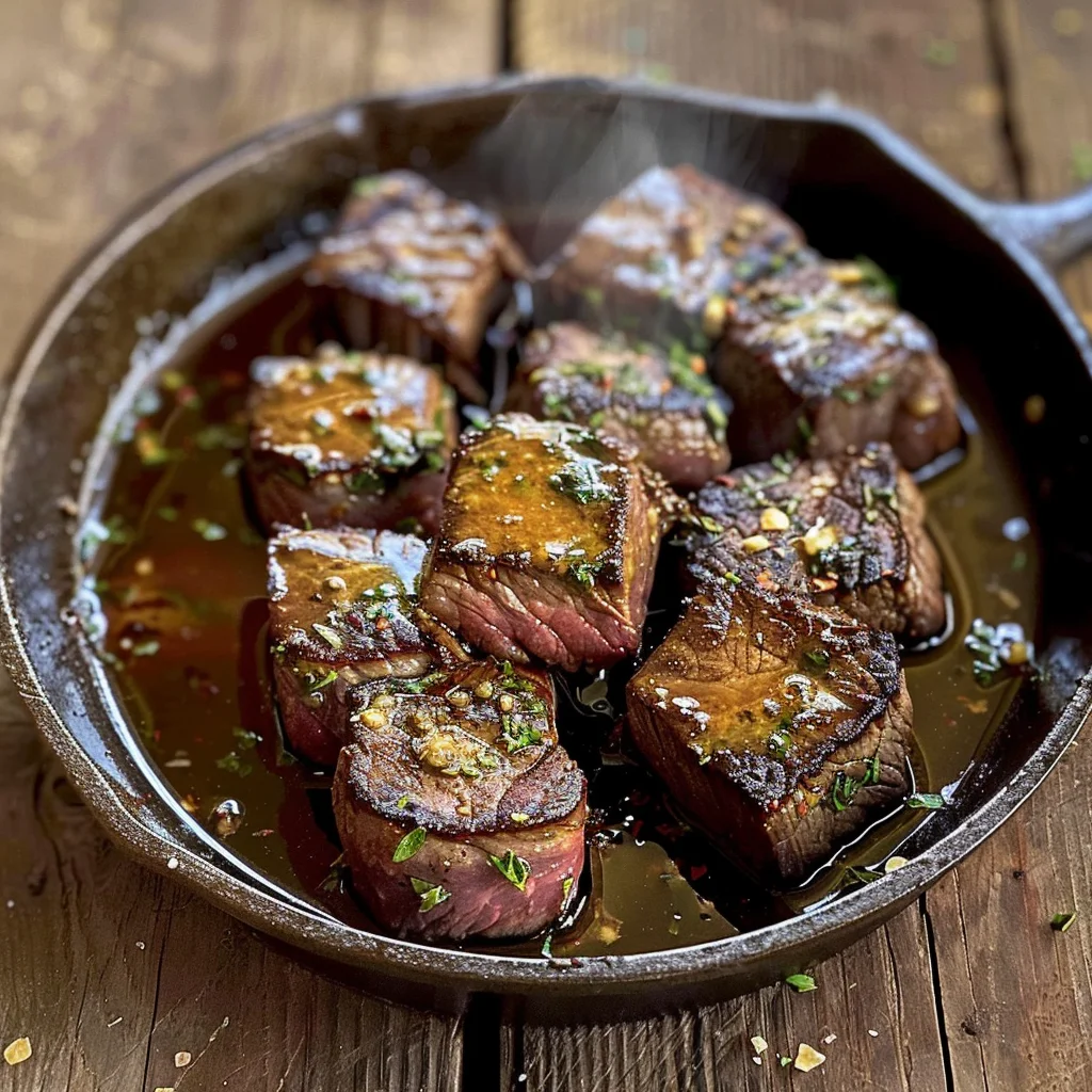 Cowboy Butter Steak Bites