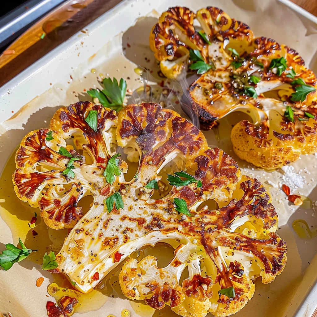 Crispy Baked Cauliflower Steaks