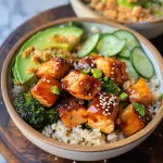 Crispy Bang Bang Salmon Bites Bowls