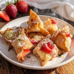 Deep-Fried Strawberry Cheesecake Stuffed Wonton Bites: Irresistibly Crispy!