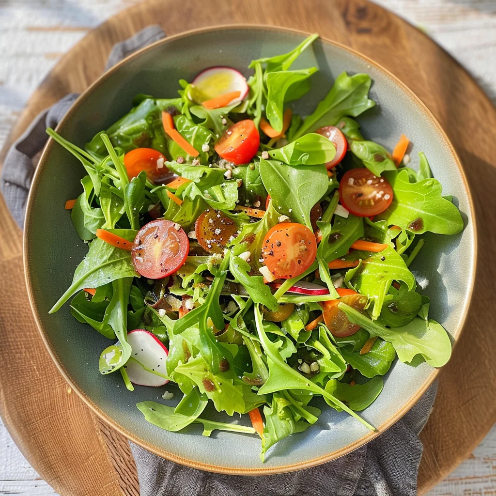 Fresh Mixed Greens Side Salad (for Steak, Pasta, & More!)