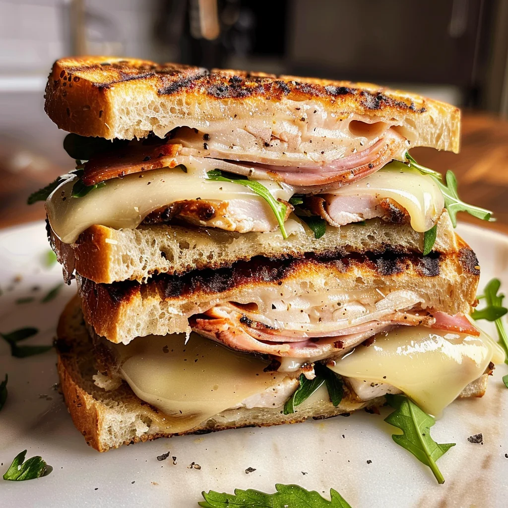 Grilled Chicken Cordon Bleu Sandwich