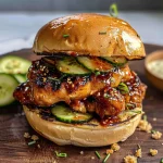 Grilled Korean BBQ Chicken Sandwich
