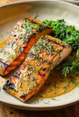 Grilled Salmon with Dijon Mustard Sauce: A Flavorful Delight!