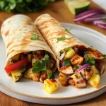 Hawaiian BBQ Chicken Wraps