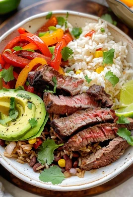 High Protein Steak Fajita Bowl