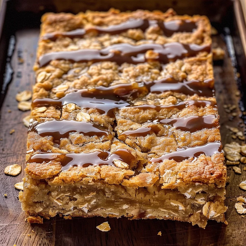 Iced Oatmeal Cookie Bars Recipe