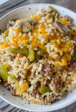 Instant Pot Philly Cheese Steak Ground Beef and Rice