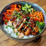 Korean BBQ Chicken Bowls with Gochujang Cream Sauce Awaits!